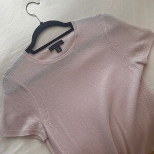 Saks Short Sleeve Cashmere Sweater